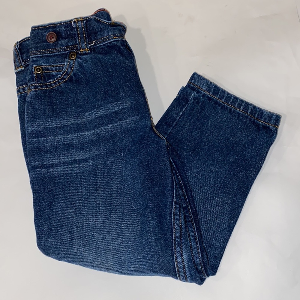 Carter’s Straight Fit Blue Jeans Adjustable waist NEW Boys 4T - Picture 1 of 8